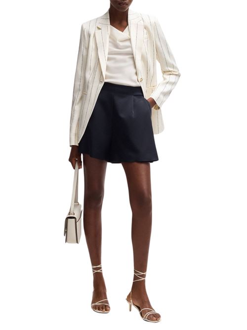 Giacca donna panna in misto lino Hugo Boss | 50537464962